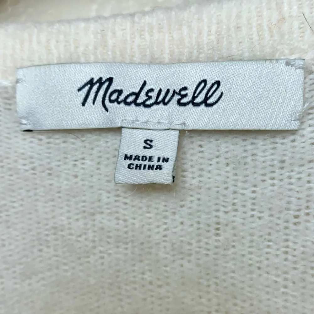 Madewell Kent Stripe Cardigan Sweater Longline Open Front Color Block Size Small